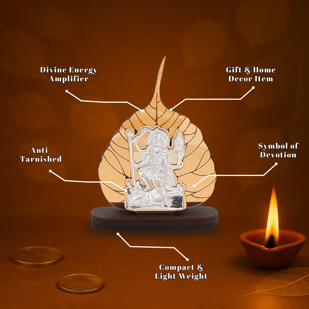 Divine Kali Durga Ji - Peepal Leaf