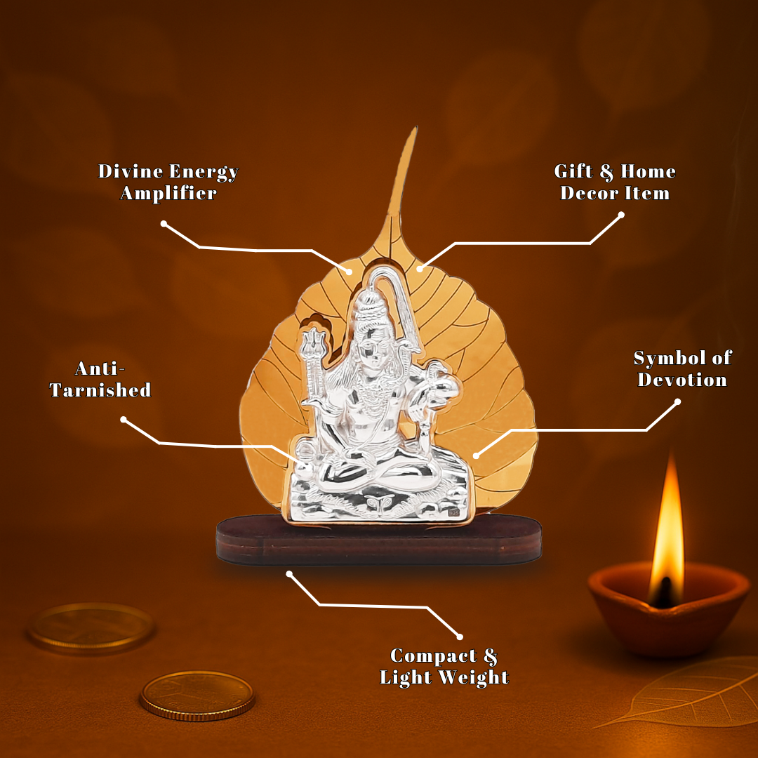 Divine Shiv Ji - Peepal Leaf