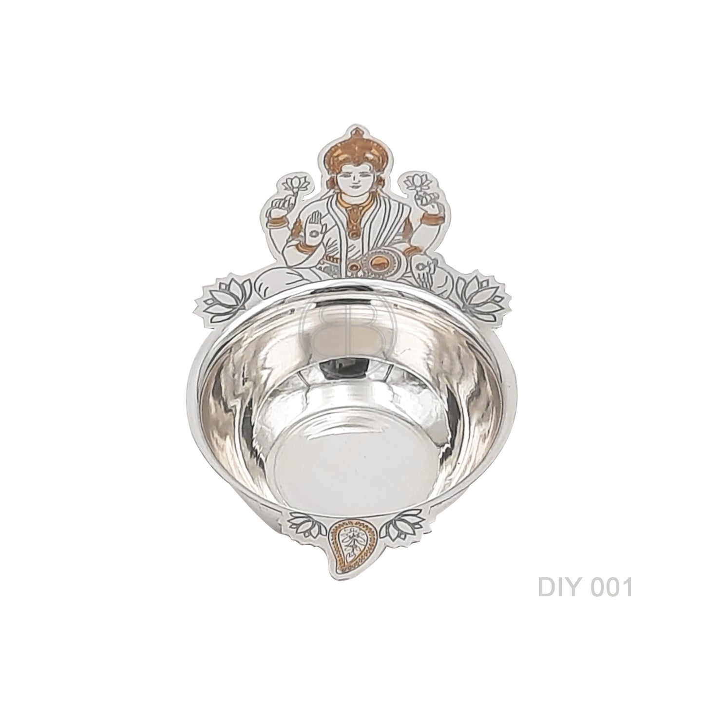 Diya Signature Engrave - Laxmi Ji Gold