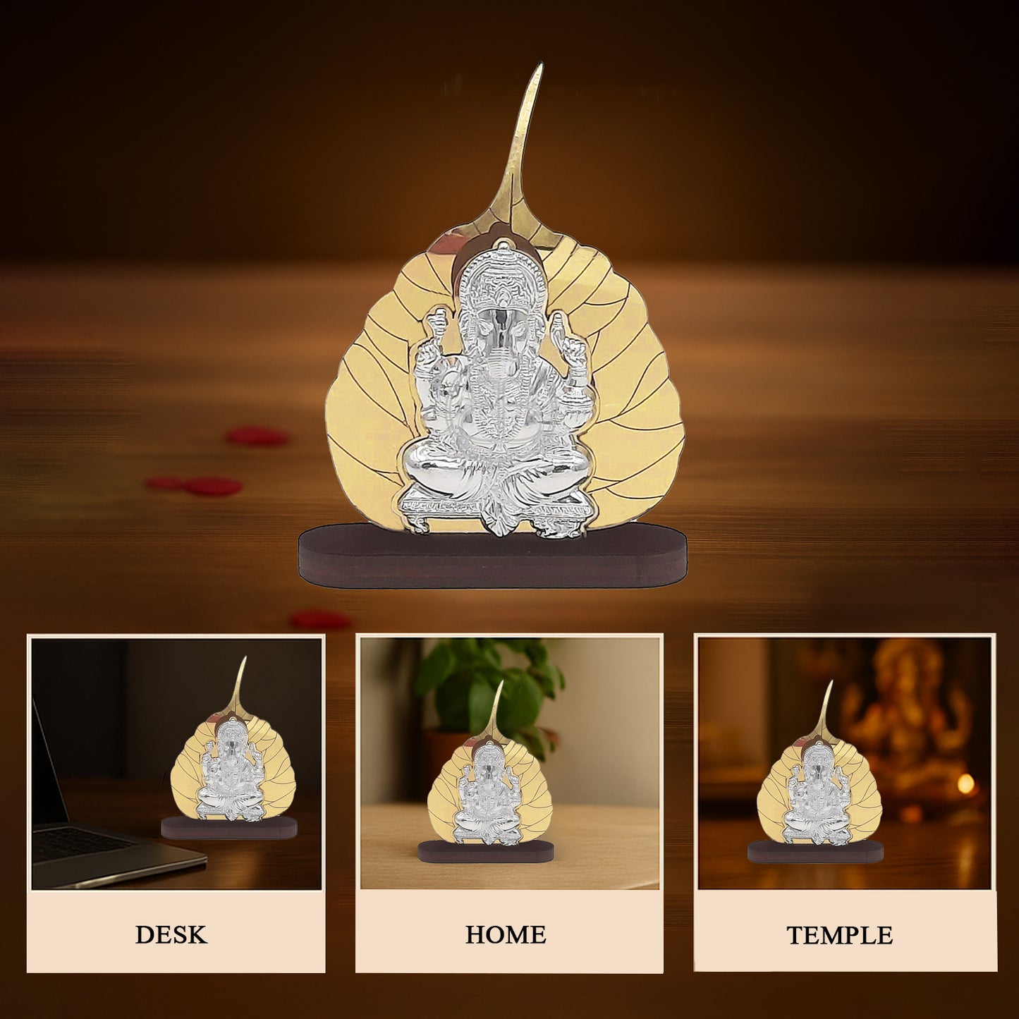 Divine Ganesh Ji - Peepal Leaf