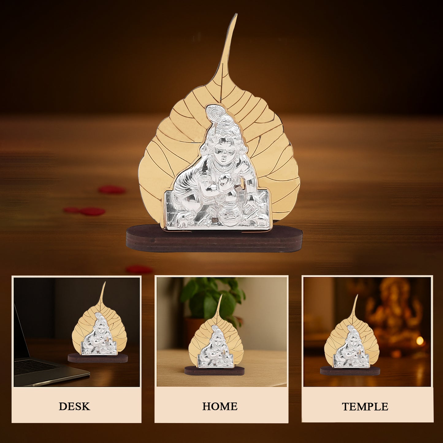 Divine Laddu Gopal Ji - Peepal Leaf