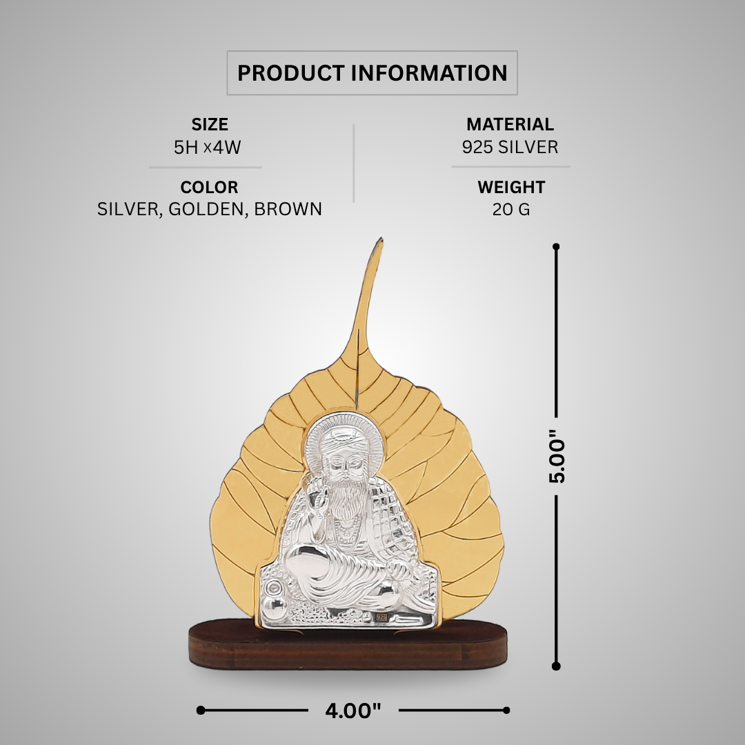 Divine Guru Nanak Dev Ji - Peepal Leaf