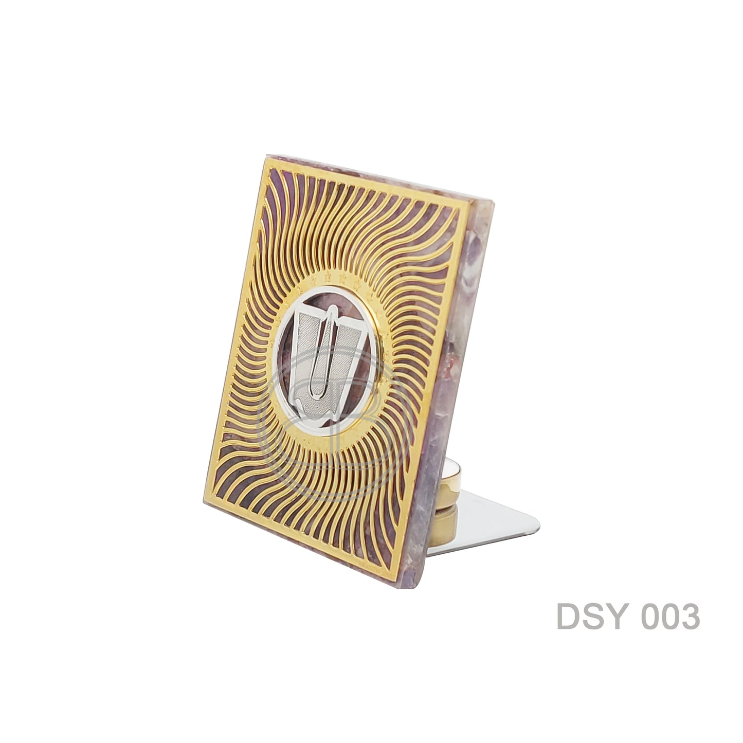 Divine Tirupati Bala Ji Symbol - Amethyst Plaque