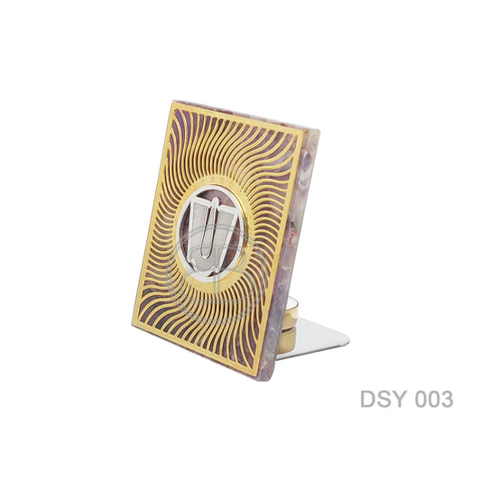 Divine Tirupati Bala Ji Symbol - Amethyst Plaque