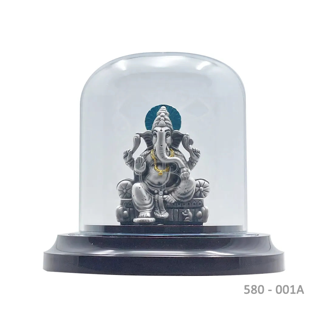 999 Pure Silver Vighnaharta Ganesha Ji Idol