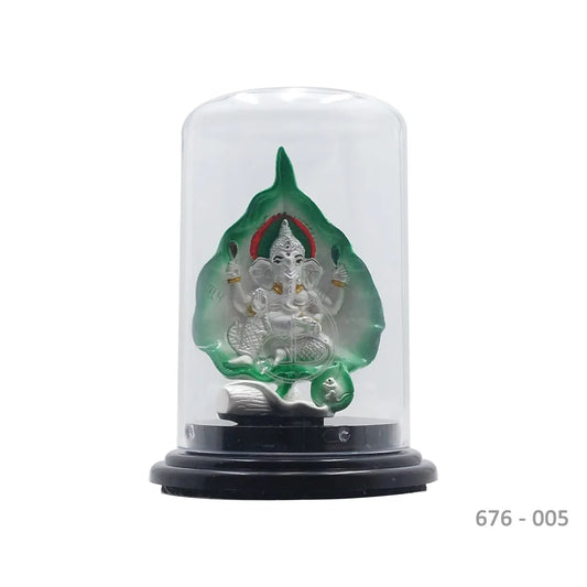 999 Pure Silver Leaf Ganesh JI Idol