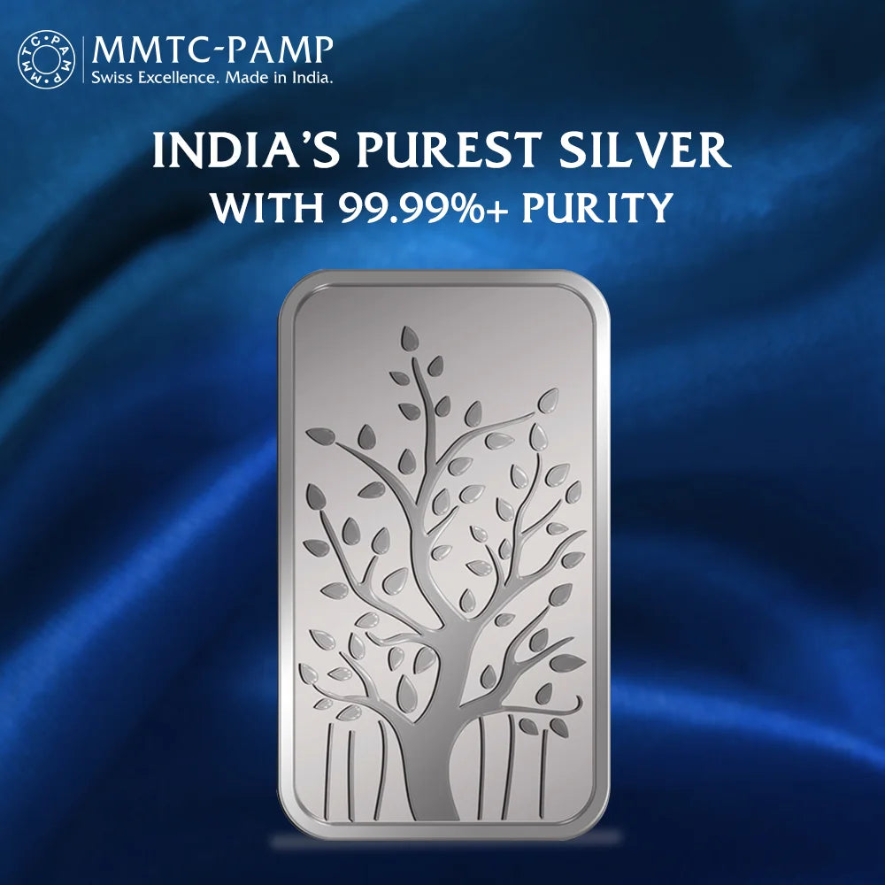 Banyan Tree 999.9 Purity 50 gm Silver Bar