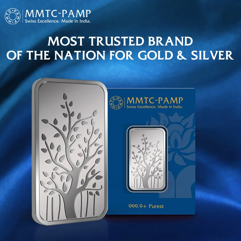 Banyan Tree 999.9 Purity 50 gm Silver Bar