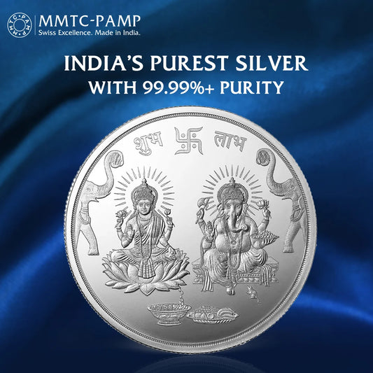 Lakshmi Ganesh (999.9) Purity 100 gm Silver Coin